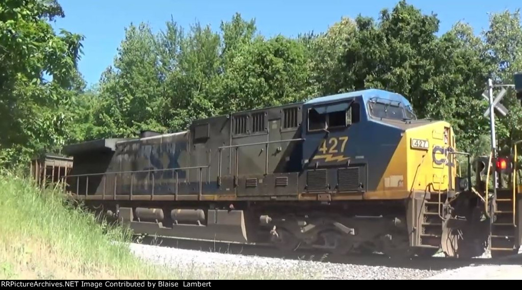 CSX coal train on the EVWR sugar camp lead